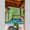view private studio cabin hot tub relax honeymoon