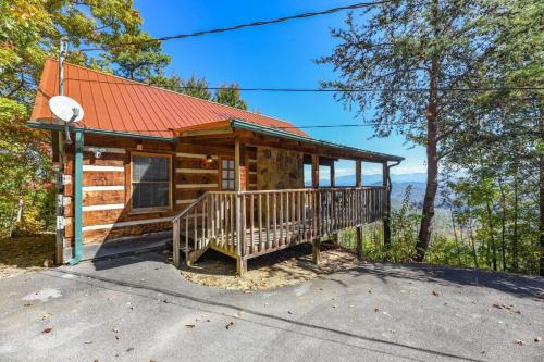 view private studio cabin hot tub relax honeymoon