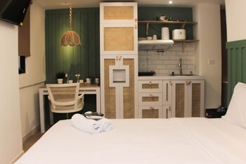 minimalist design studio at meikarta apartment
