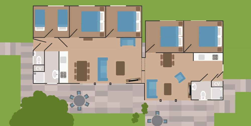 detached combined bungalow with a garden near the veluwe