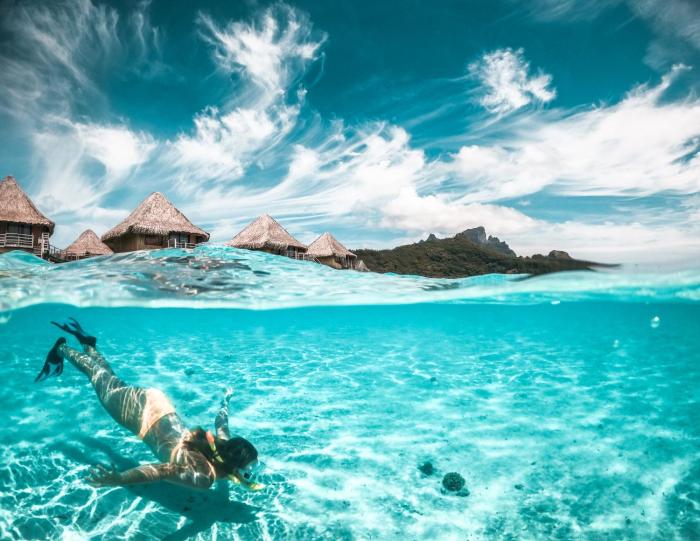intercontinental bora bora le moana resort