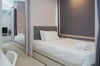 fancy and comfy studio at b residence apartment