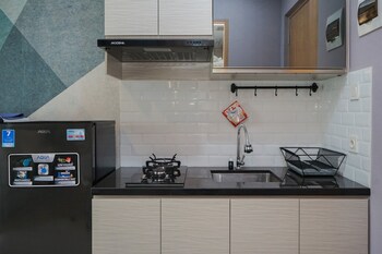 fancy and comfy studio at b residence apartment