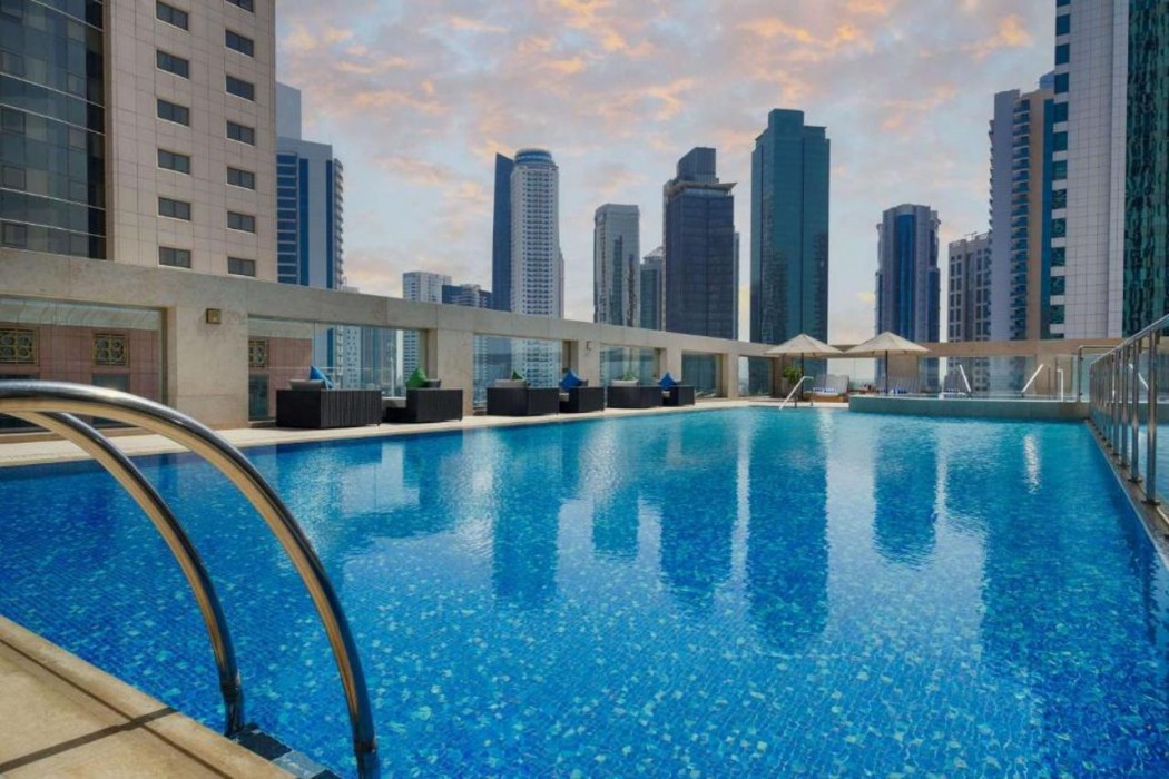 wyndham grand doha west bay beach