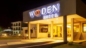 wooden hotel