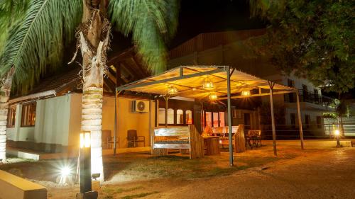 wooden hotel