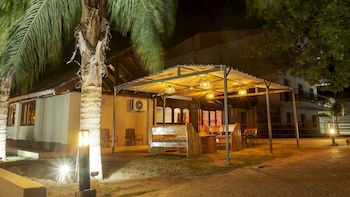 wooden hotel