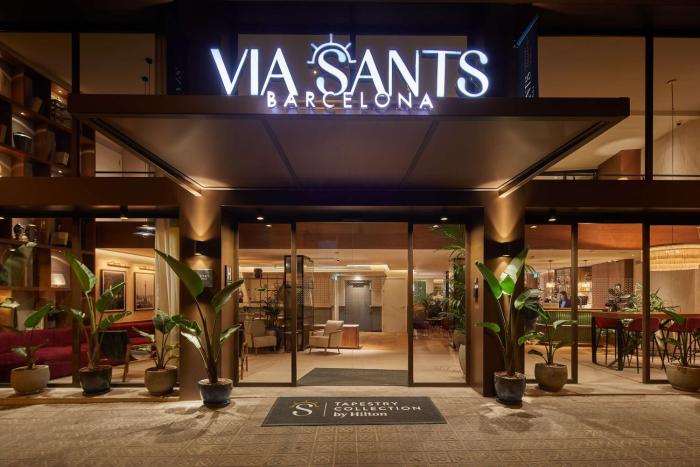 via sants hotel barcelona tapestry collection by hilton
