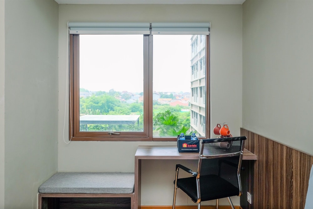 comfortable pool view studio room at gateway park lrt city bekasi apartment