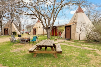 white buffalo 7 tipis on the guadalupe