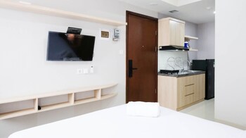 best choice and nice studio apartment at grand dharmahusada lagoon