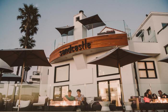 sandcastle hotel on the beach