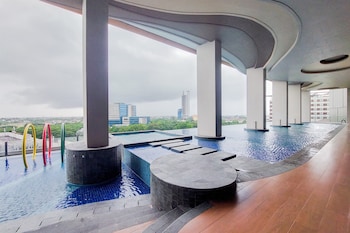 cozy living studio at transpark bintaro apartment