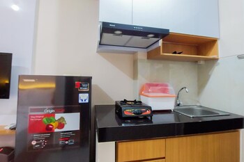 minimalist studio apartment at serpong garden
