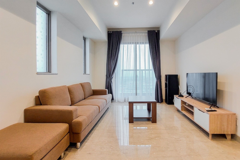 spacious 2br at branz bsd apartment