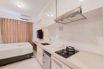 cozy living and comfy studio sky house bsd apartment