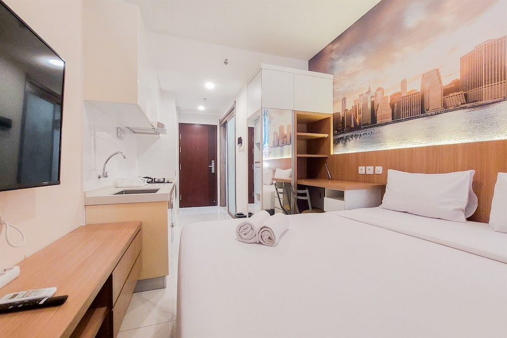 cozy living and comfy studio sky house bsd apartment