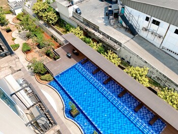homey and compact studio at azalea suites apartment