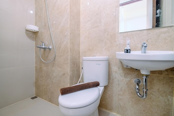 comfy and modern studio transpark cibubur apartment