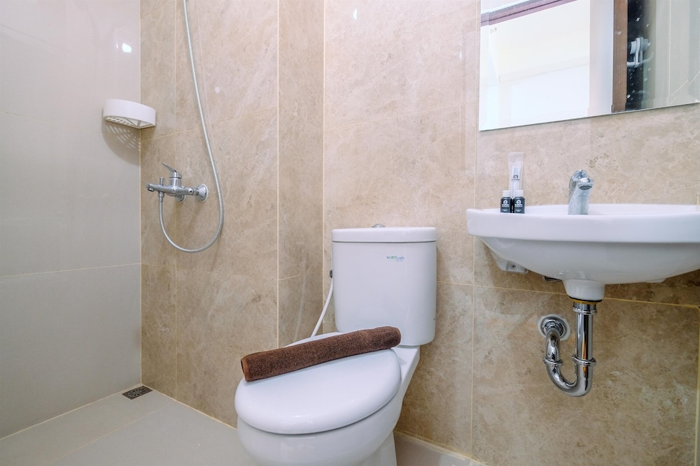 comfy and modern studio transpark cibubur apartment