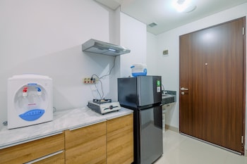 comfy and modern studio transpark cibubur apartment