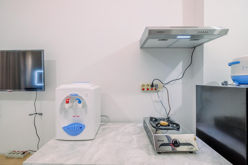 comfy and modern studio transpark cibubur apartment