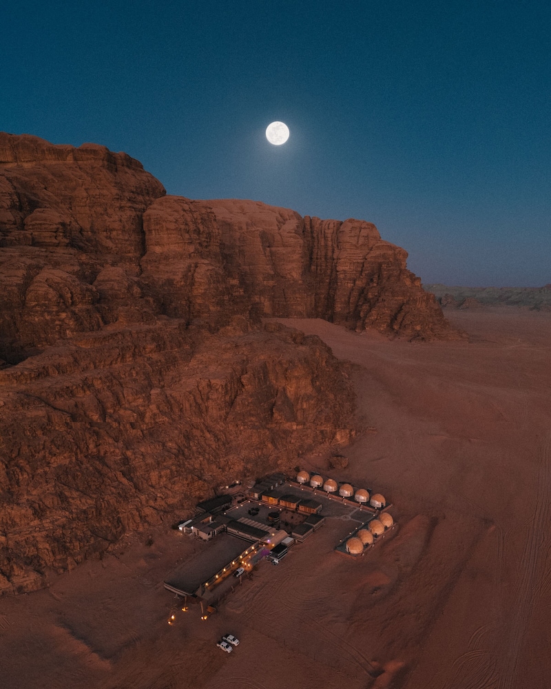 wadi rum desert dunes luxury camp