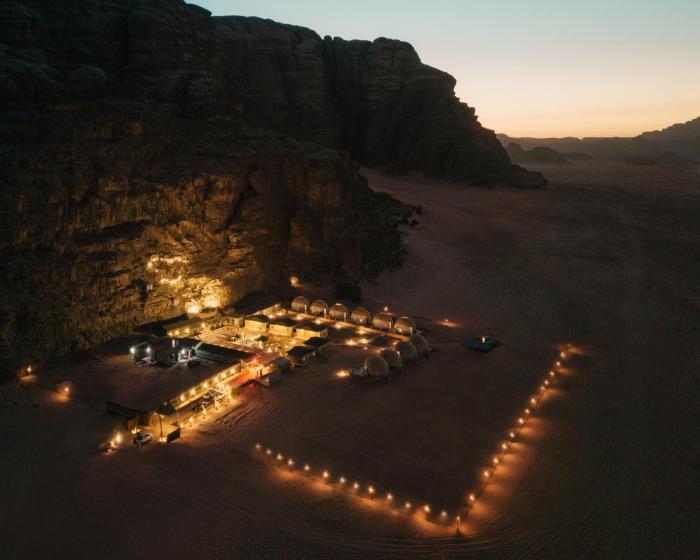 wadi rum desert dunes luxury camp