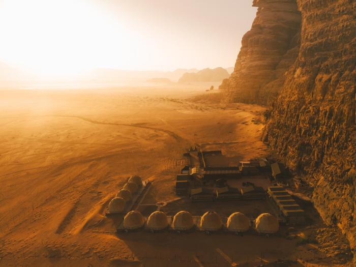 wadi rum desert dunes luxury camp