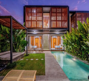red sunset villa by hombali