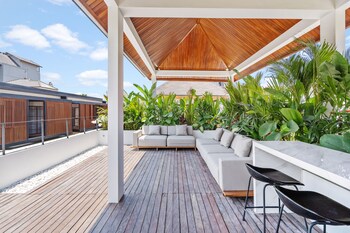 red sunset villa by hombali