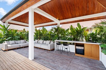 red sunset villa by hombali