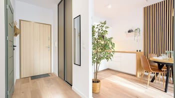 sun and snow lets sea baltic park