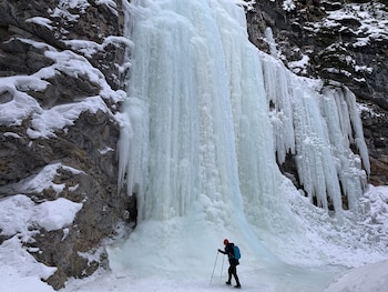 one hotel room with king bed and ac