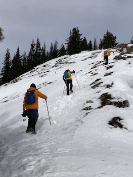 one hotel room with king bed and ac