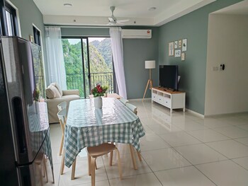 mountain and theme park views cozy suite