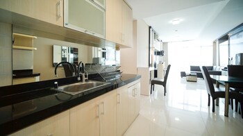 spacious 3br apartment connected to cito mall at aryaduta residence surabaya