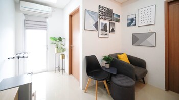 minimalist and beautiful 1br with extra room at pavilion permata apartment