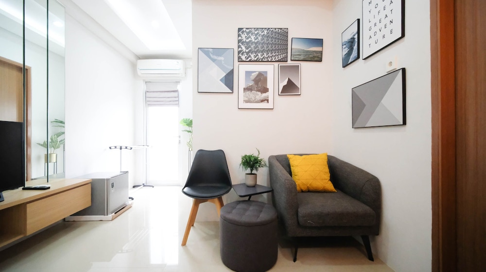 minimalist and beautiful 1br with extra room at pavilion permata apartment