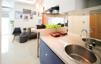 minimalist and beautiful 1br with extra room at pavilion permata apartment