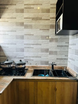 mini flat with starlink internet and pool