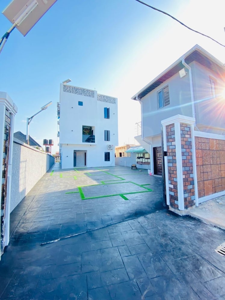 mini flat with starlink internet and pool