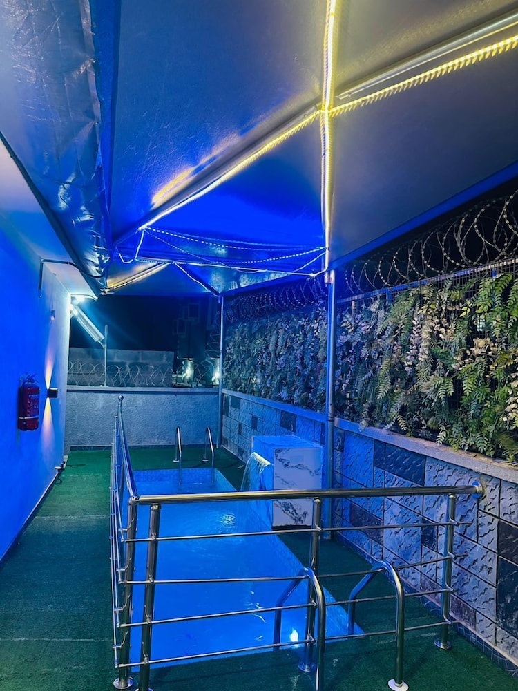 mini flat with starlink internet and pool