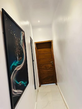 mini flat with starlink internet and pool