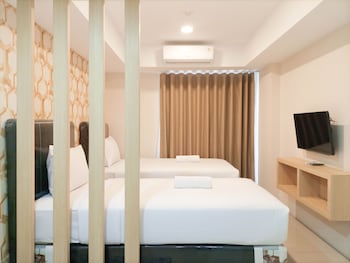 tranquil and comfort studio at de prima apartment