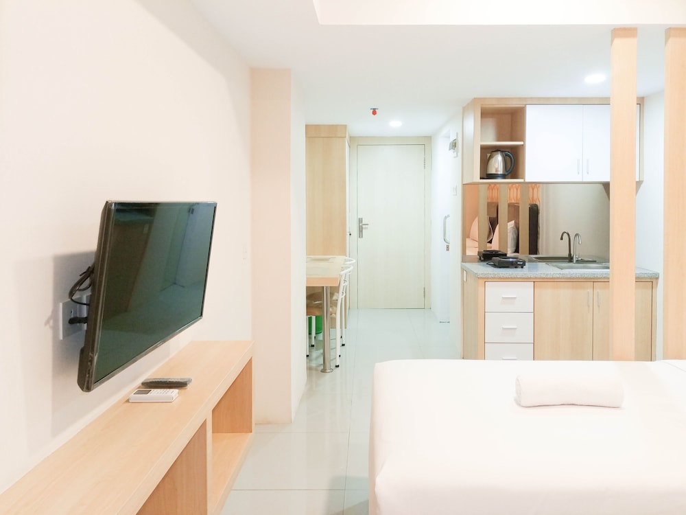 tranquil and comfort studio at de prima apartment