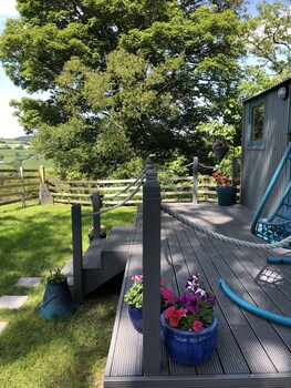 the peacock shepherds hut at hafoty boeth