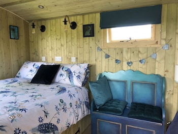 the peacock shepherds hut at hafoty boeth
