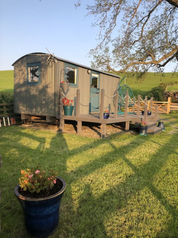 the peacock shepherds hut at hafoty boeth