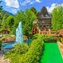 icicle village winter wonderland pool